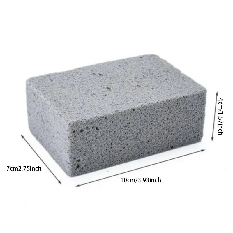 Escova de limpeza para churrasqueira, bloco de tijolos, pedra de limpeza de churrasco, tijolo de pedra-pomes para rack de churrasco, cozinha ao ar livre, ferramentas para churrasco mangal