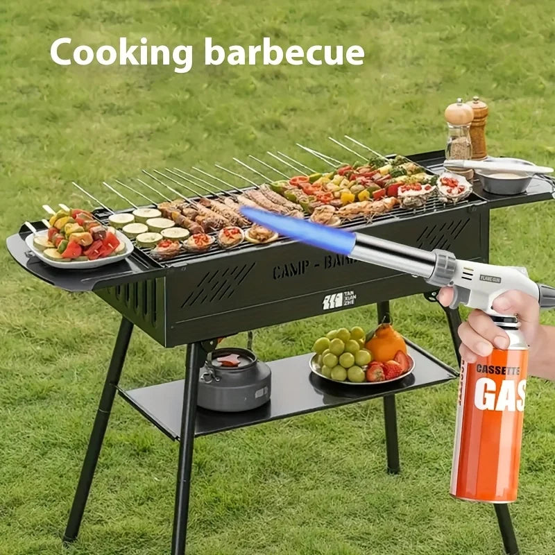 Pistola de chama tocha de soldagem queimador de gás acampamento cozimento churrasco tocha de soldagem a gás ferramenta de acampamento ao ar livre para churrasco acampamento cozinhar