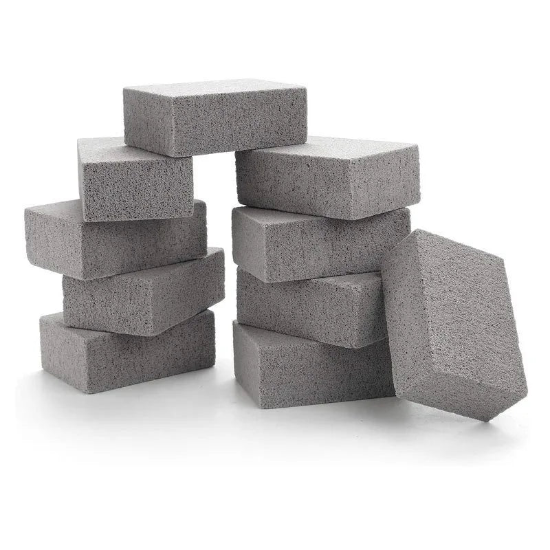 Escova de limpeza para churrasqueira, bloco de tijolos, pedra de limpeza de churrasco, tijolo de pedra-pomes para rack de churrasco, cozinha ao ar livre, ferramentas para churrasco mangal